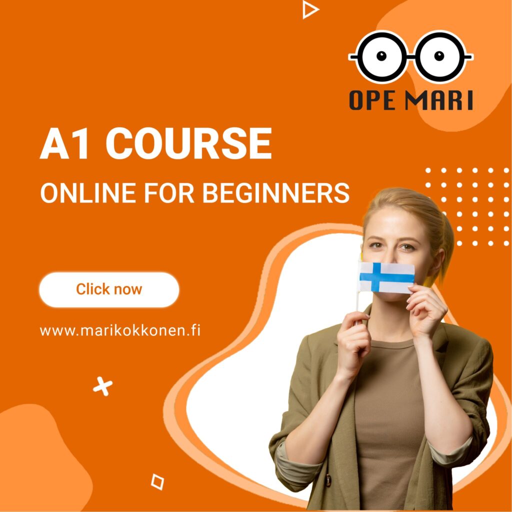Beginner level class for Finnish students in a group