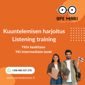 YKI kuunteleminen harjoitus listening practise