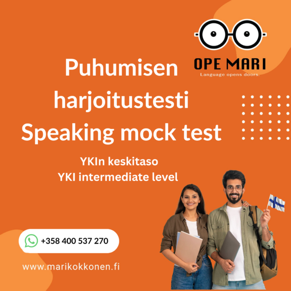 YKI-testin puhumisen harjoituskoe YKI speaking mocktest